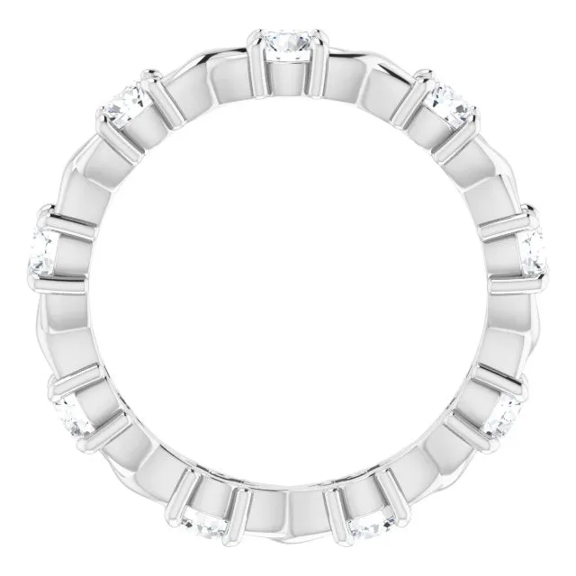 0.90 ct. Round Diamond Twist Design Eternity Band