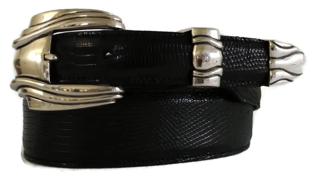 1” CYLON 3 Piece Buckle Set in .925 Sterling Silver