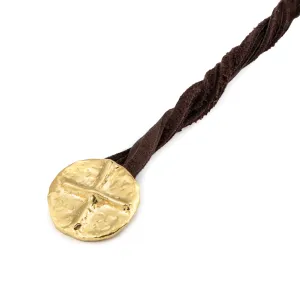18Kt Gold Cross Pendant "Sacred moments"