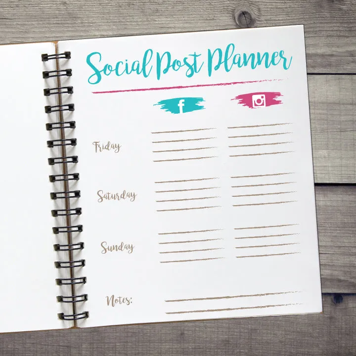 2020 Printable Business Planner Journal Tracker