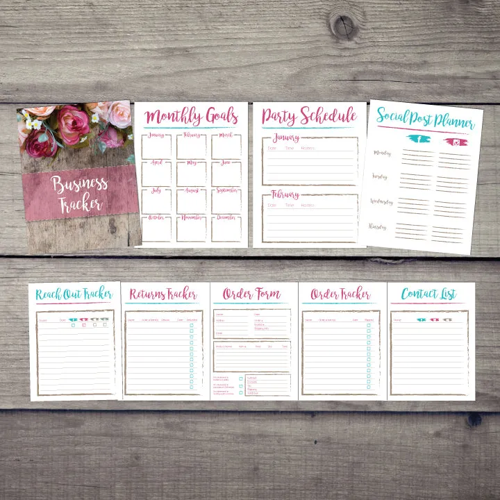 2020 Printable Business Planner Journal Tracker
