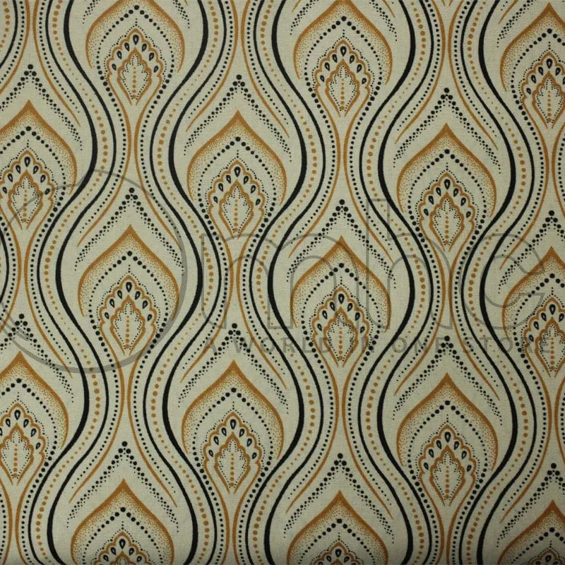 3 Cats Shweshwe Fabric C/w55 Cream H0852 90 cm