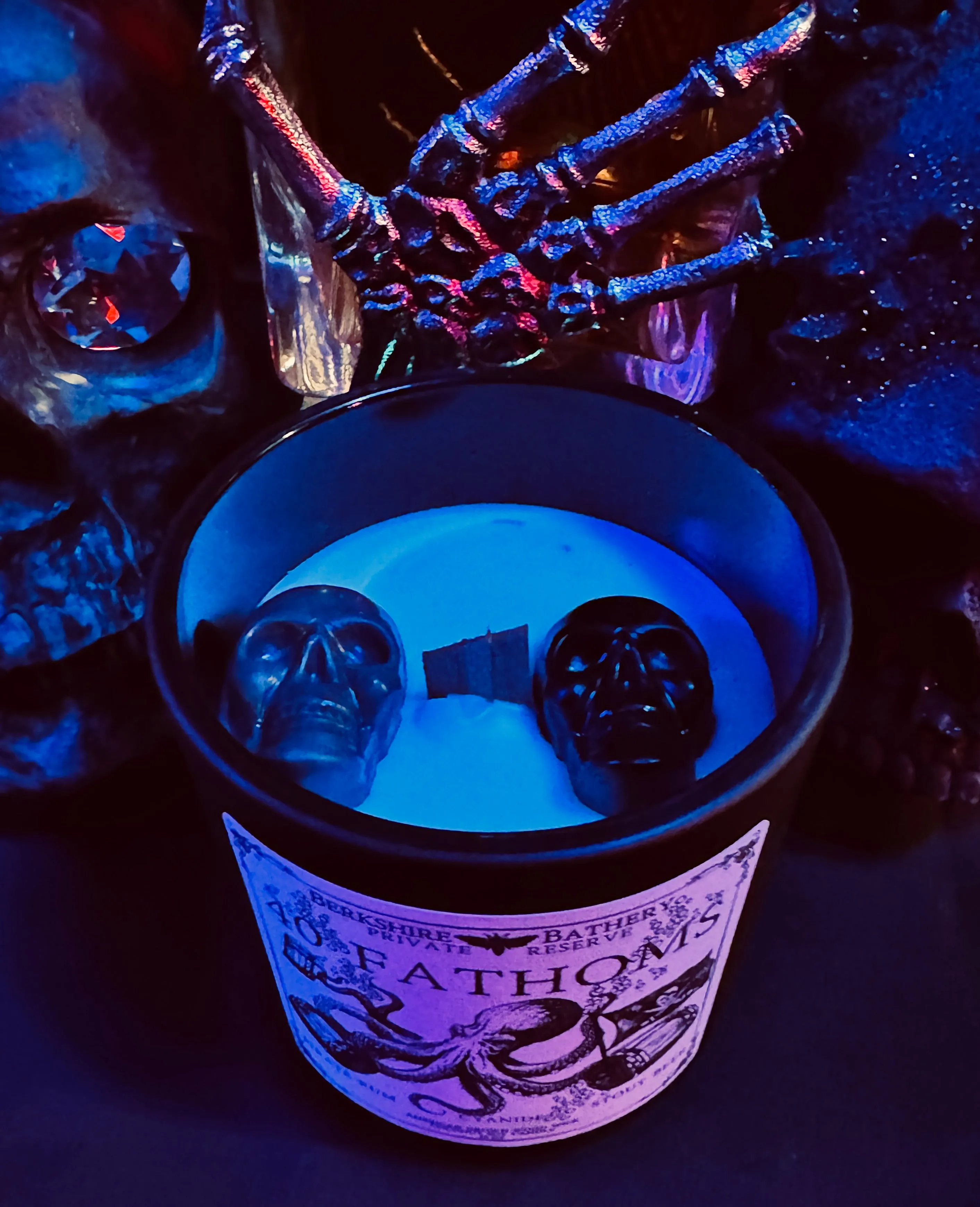 40 Fathoms | Booze   Cyanide   Woods - 16oz Wood Wick Candle