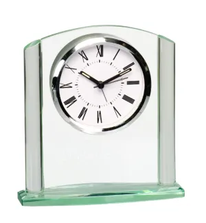 6 1/4" Arch Glass Clock