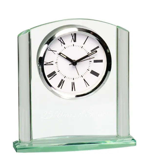 6 1/4" Arch Glass Clock