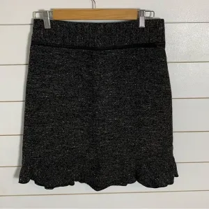 90s Vintage portriat Black and white tweed wiggle skirt size 9 office barbiecore