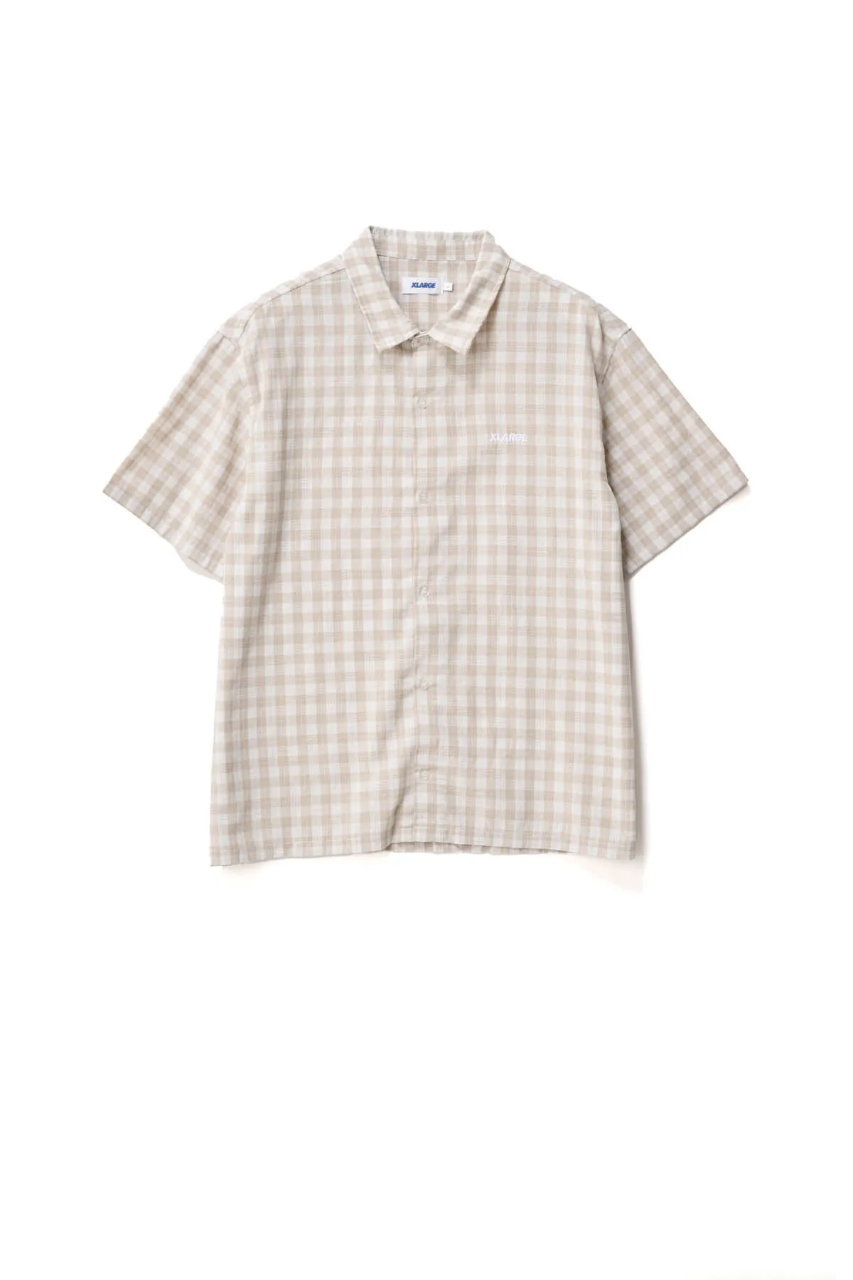 91 OXFORD SHIRT - TAN/WHITE