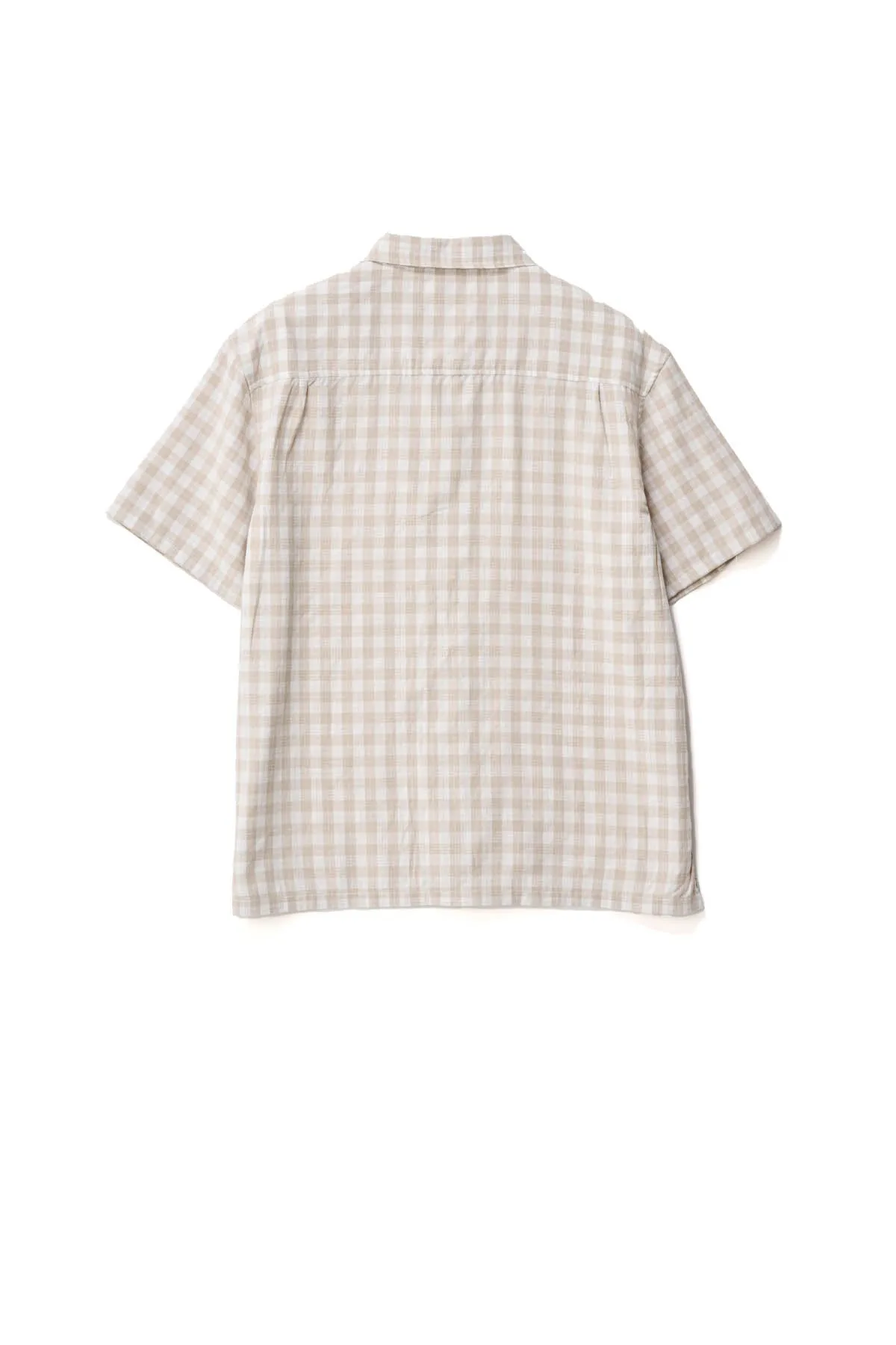 91 OXFORD SHIRT - TAN/WHITE