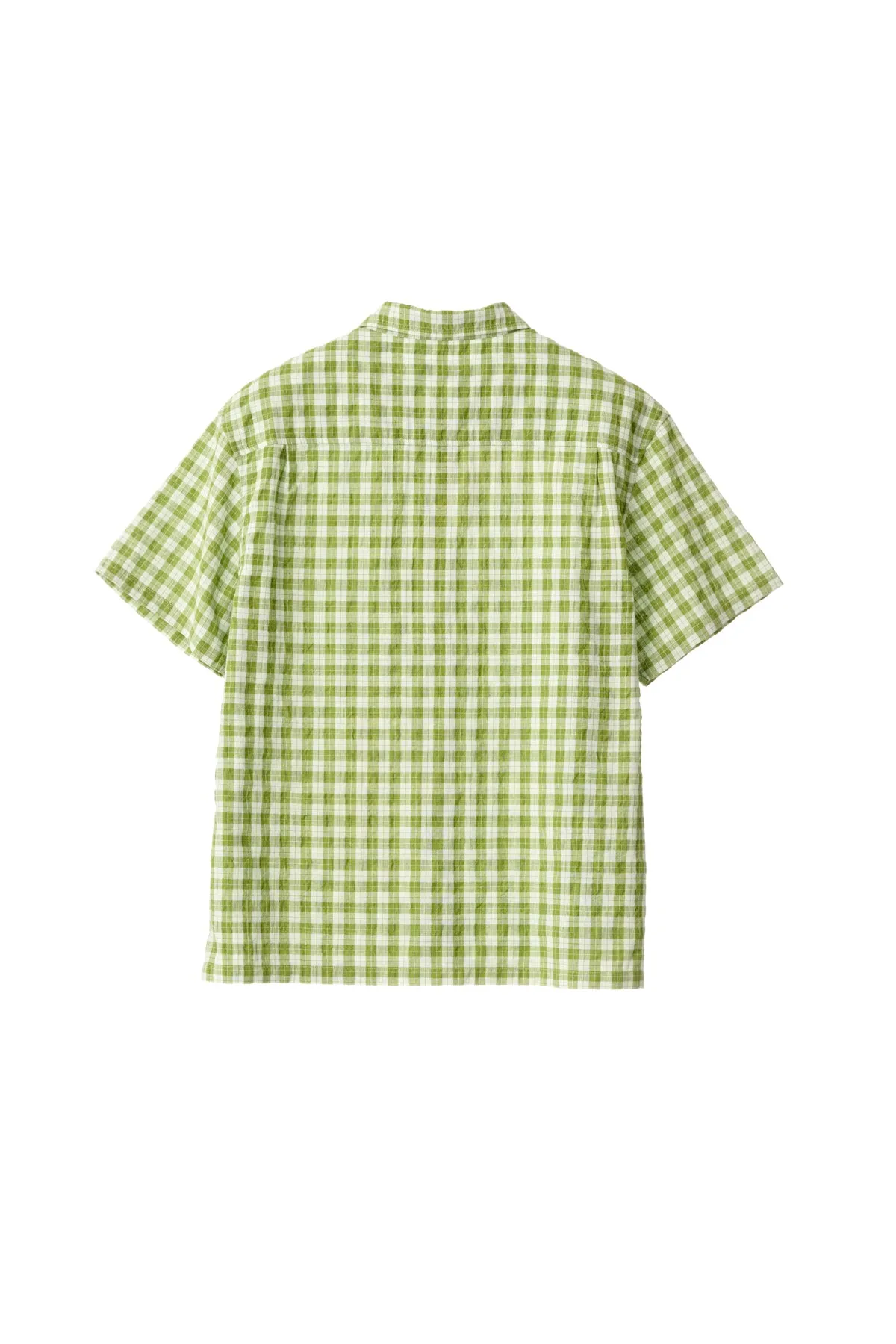 91 Oxford SS Shirt - Green Check Oxford