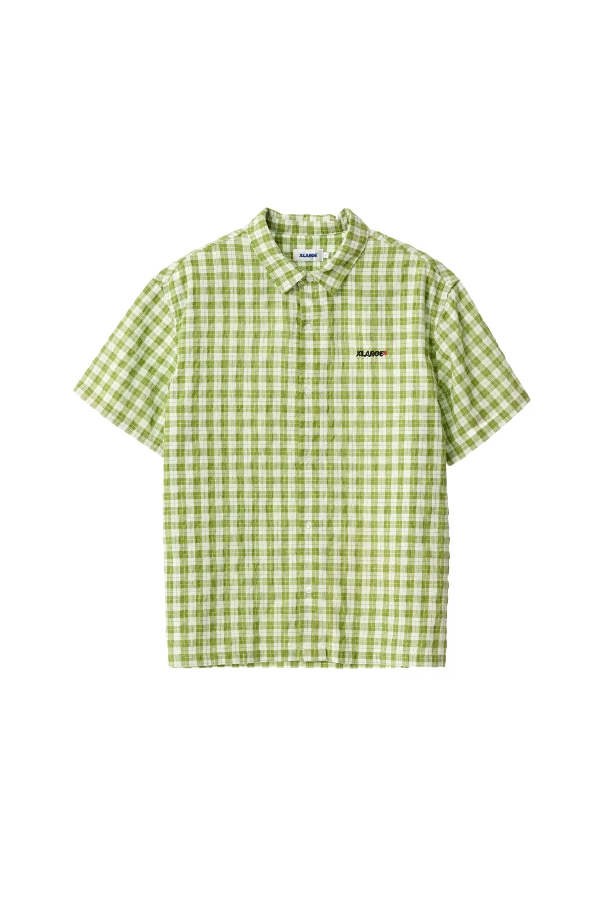 91 Oxford SS Shirt - Green Check Oxford