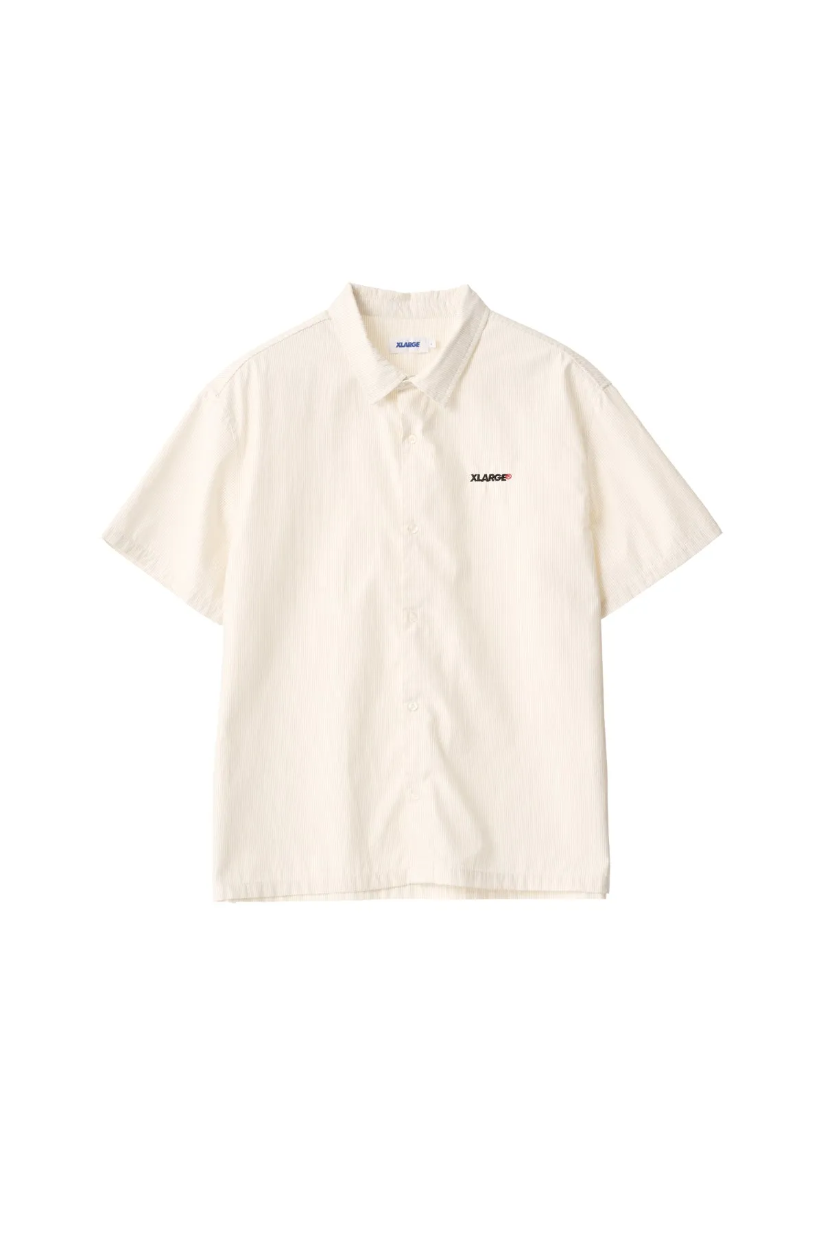 91 Oxford SS Shirt - Tan Stripe Oxford