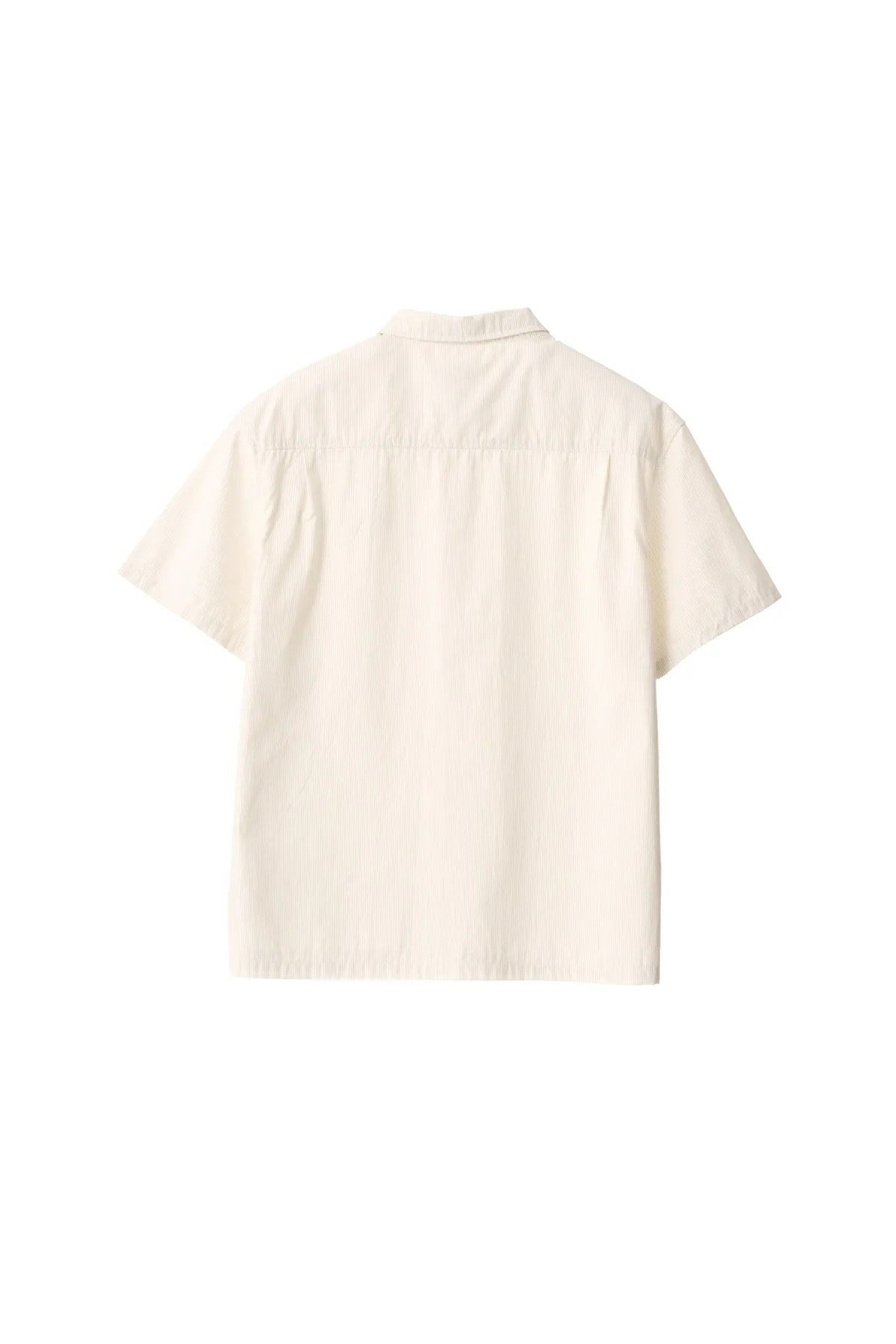 91 Oxford SS Shirt - Tan Stripe Oxford