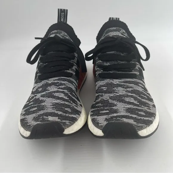 Adidas Men’s NMD_R2 Primeknit Core Athletic Shoe Sneaker BY9409 - Size 8.5