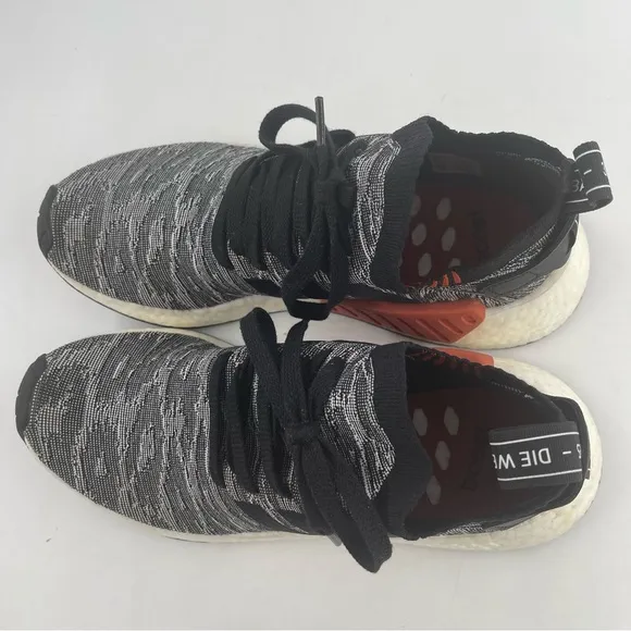 Adidas Men’s NMD_R2 Primeknit Core Athletic Shoe Sneaker BY9409 - Size 8.5