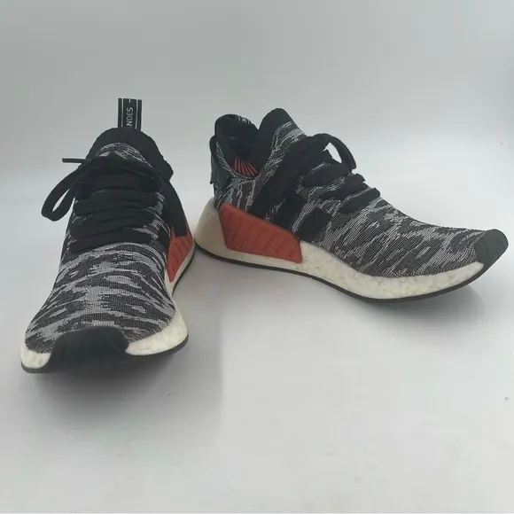Adidas Men’s NMD_R2 Primeknit Core Athletic Shoe Sneaker BY9409 - Size 8.5