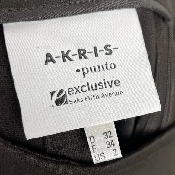 Akris Punto Saks Fifth Avenue Pencil Skirt Brown Size 2