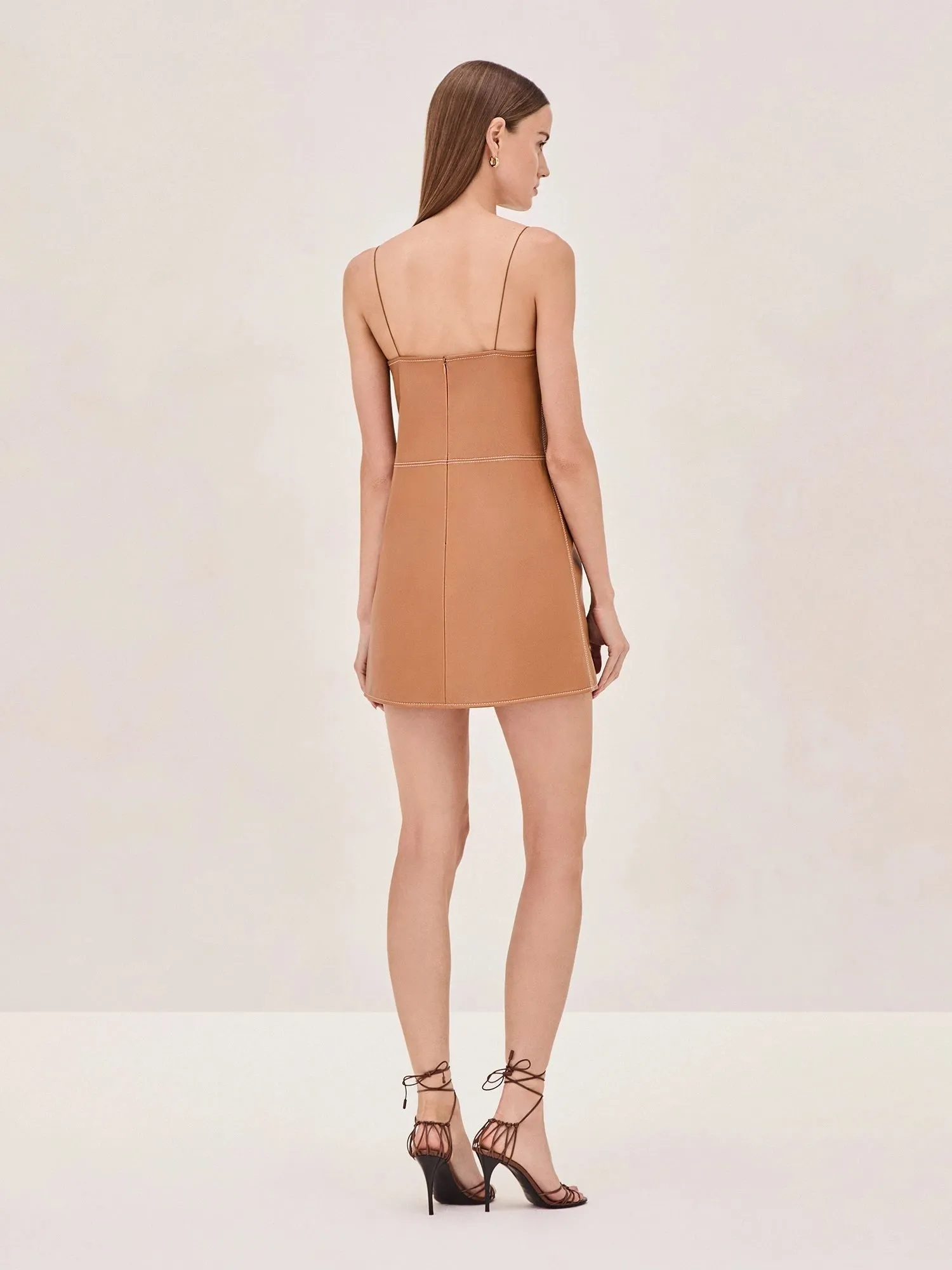 Alexis Amery Dress in Saddle