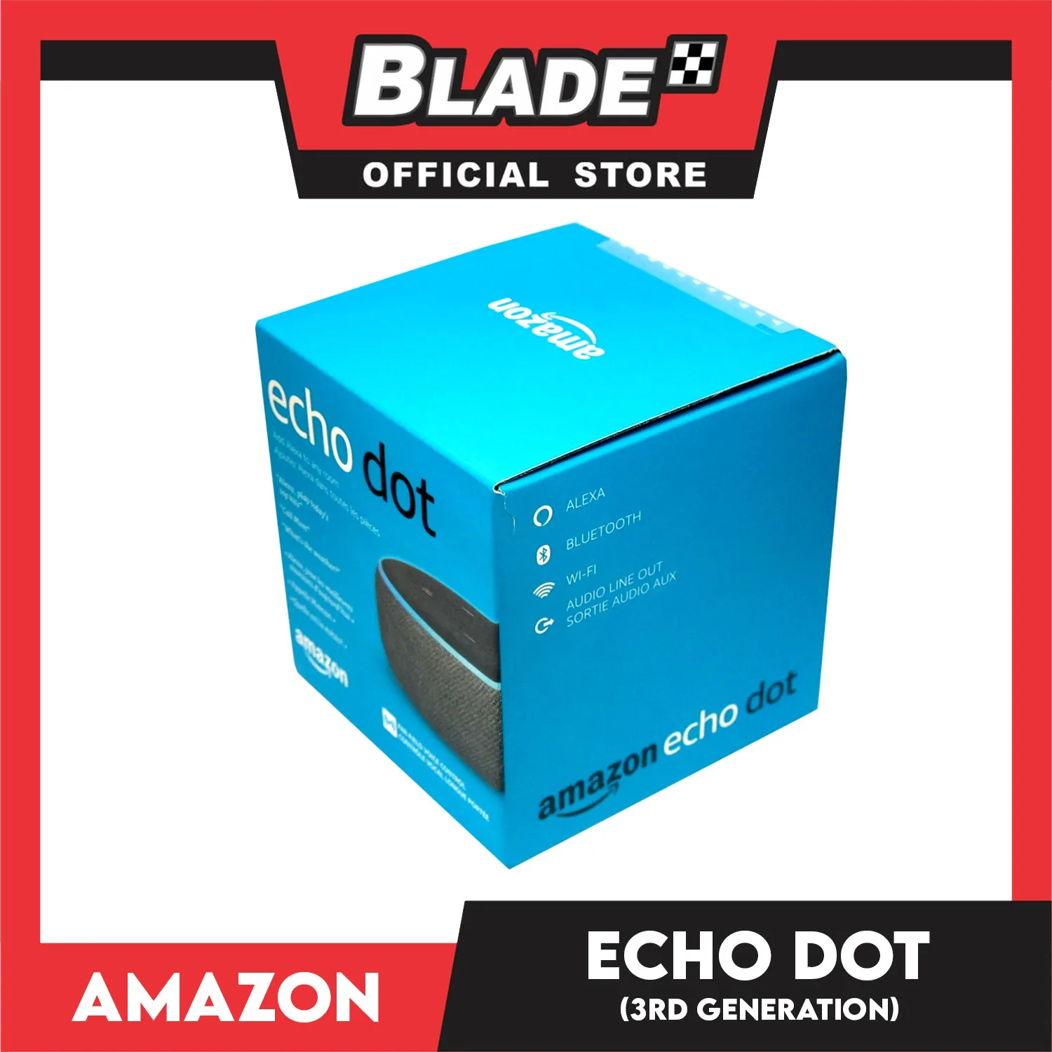 Amazon Echo Dot Smart Speaker with Alexa (3rd Generation) Charcoal