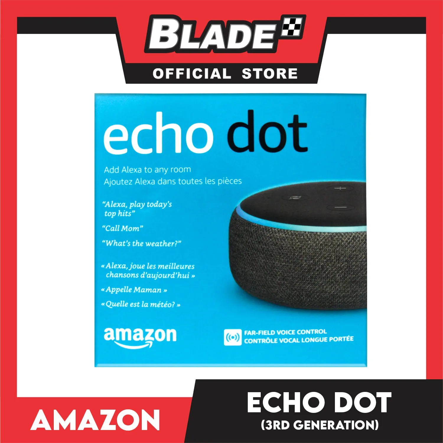 Amazon Echo Dot Smart Speaker with Alexa (3rd Generation) Charcoal