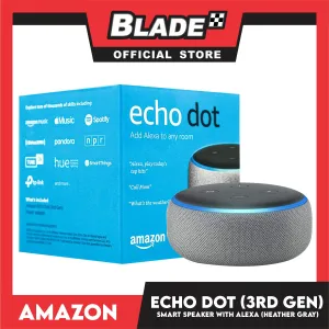 Amazon Echo Dot Smart Speaker with Alexa (3rd Generation) Heather Grey