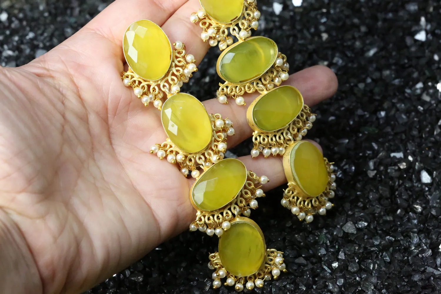 Antonia statement semi-precious Earrings