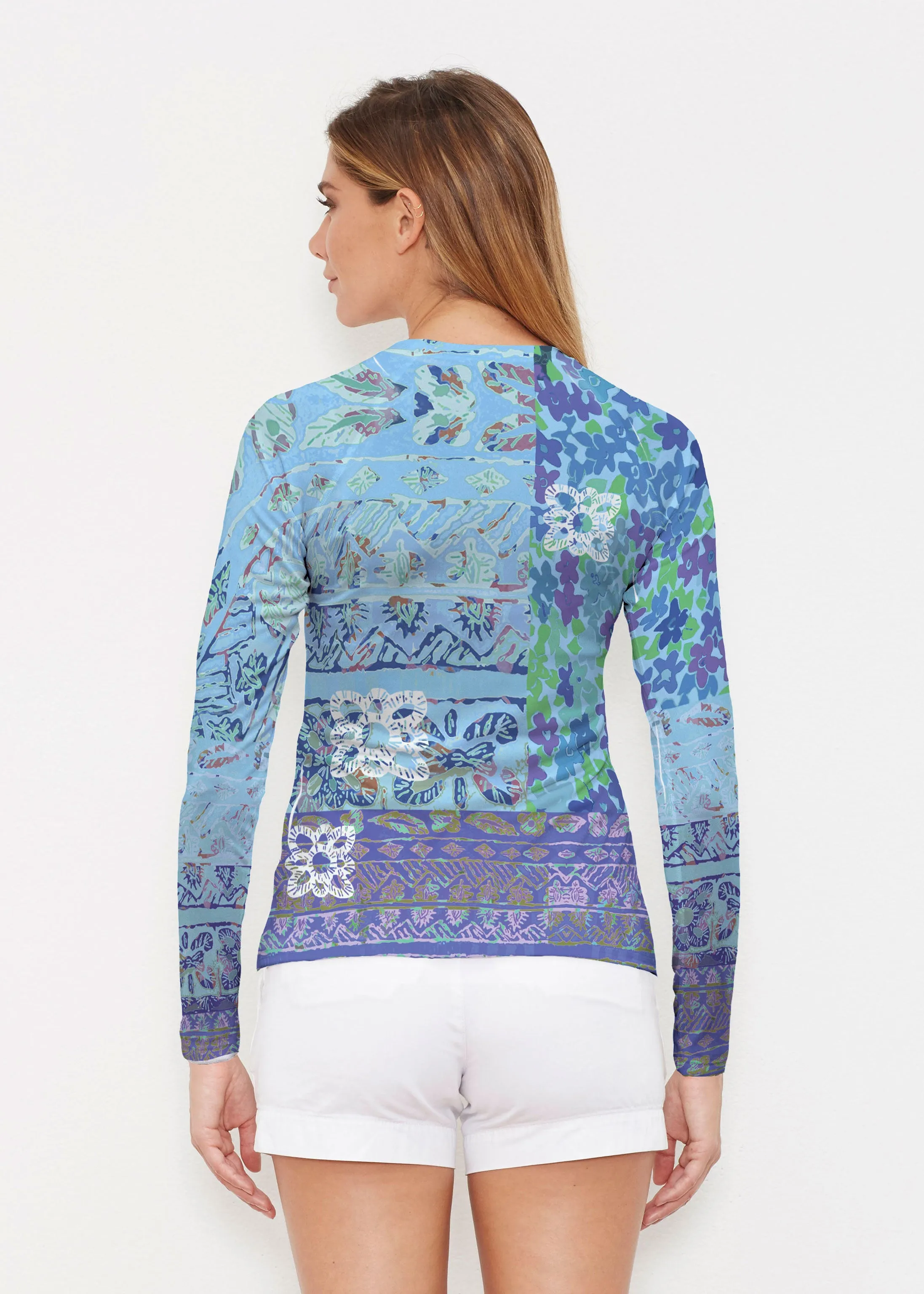Aspen Aqua (19186) ~ Long Sleeve Rash Guard