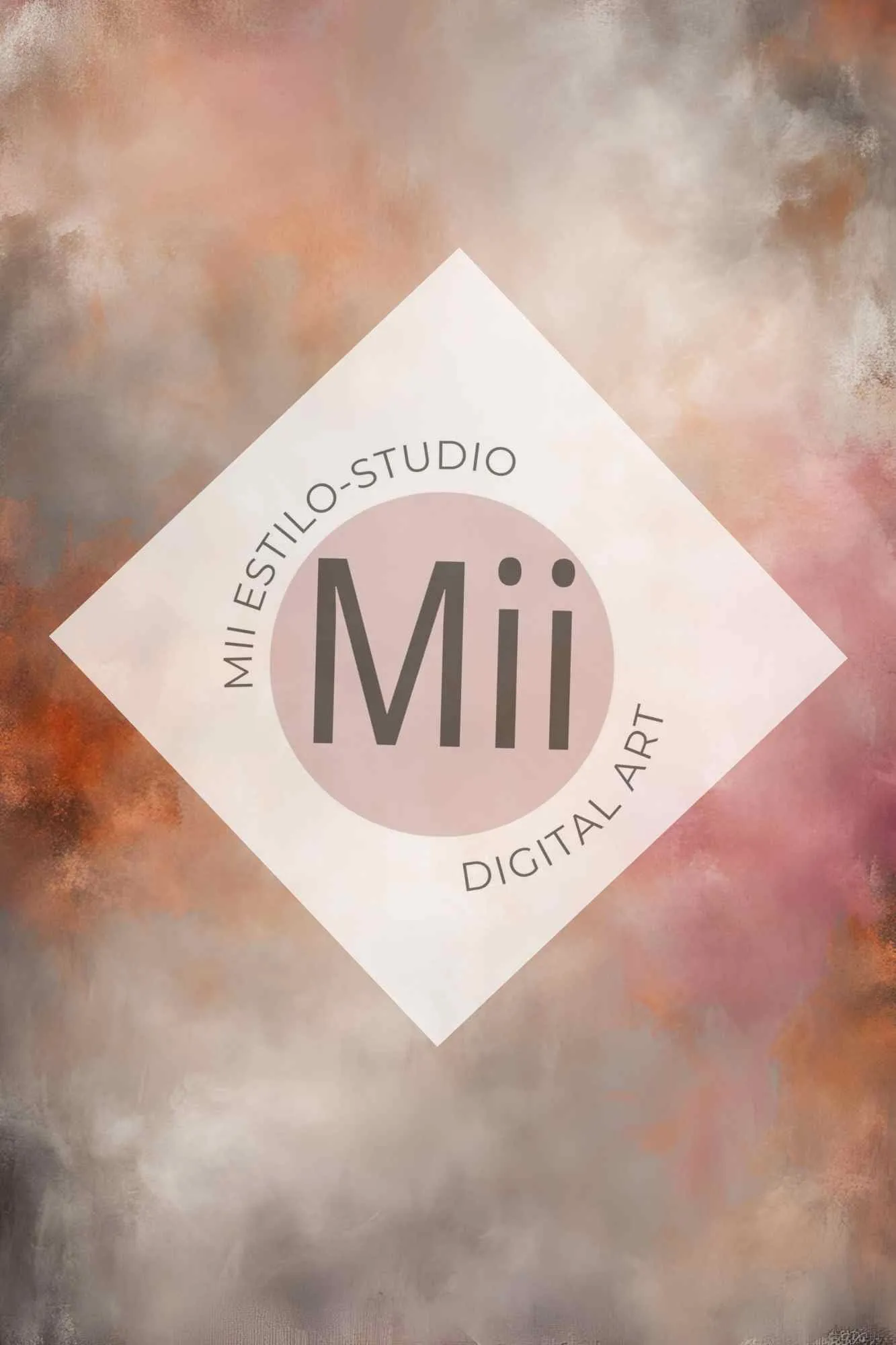 Atrofusca Luxury Abstract Painted Digital Backdrop – Soft Pastel & Earthy Tones for Photography & Photoshop