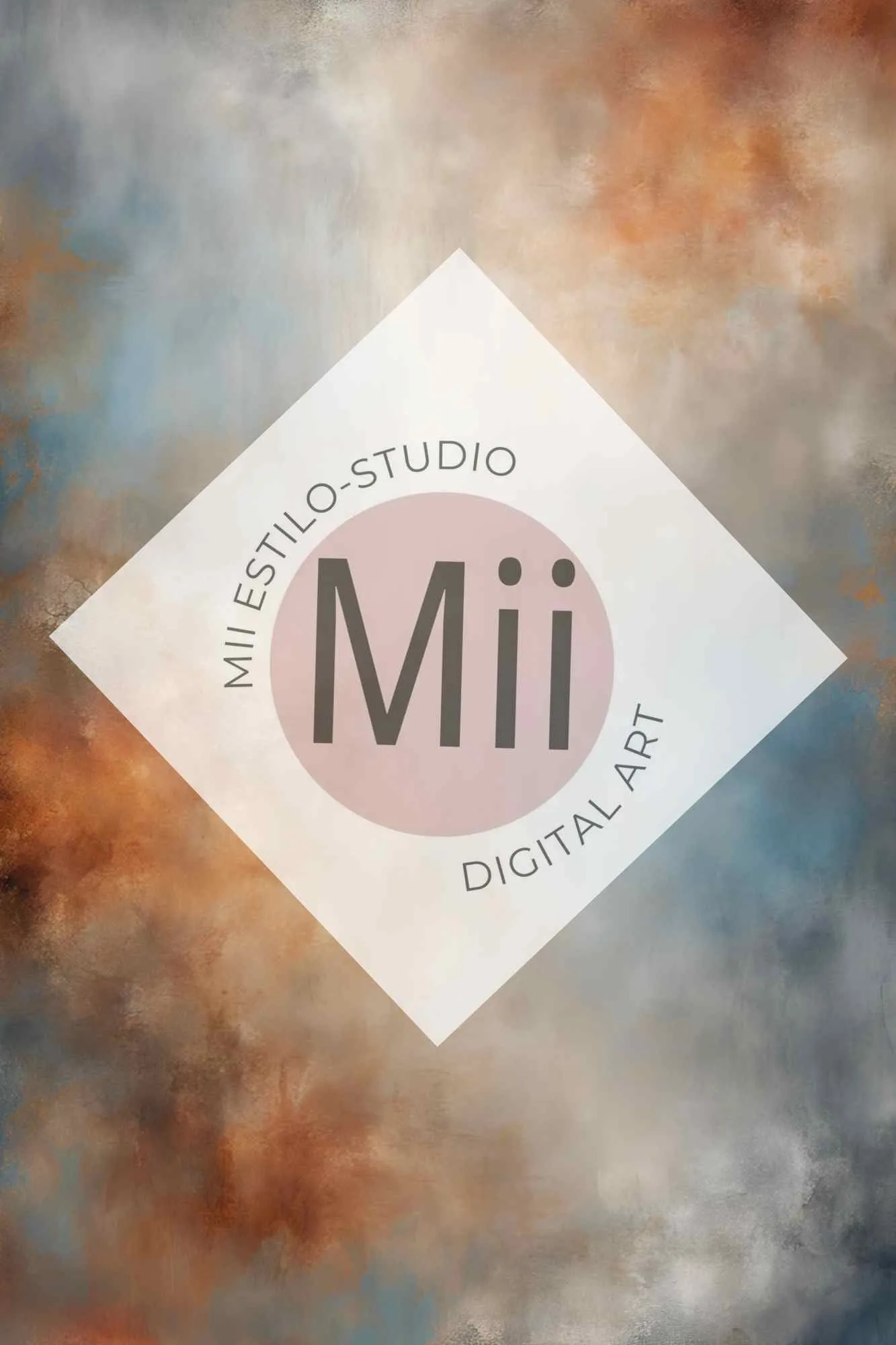 Atrofusca Luxury Abstract Painted Digital Backdrop – Soft Pastel & Earthy Tones for Photography & Photoshop