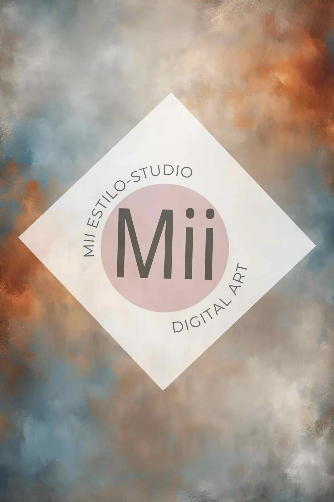 Atrofusca Luxury Abstract Painted Digital Backdrop – Soft Pastel & Earthy Tones for Photography & Photoshop