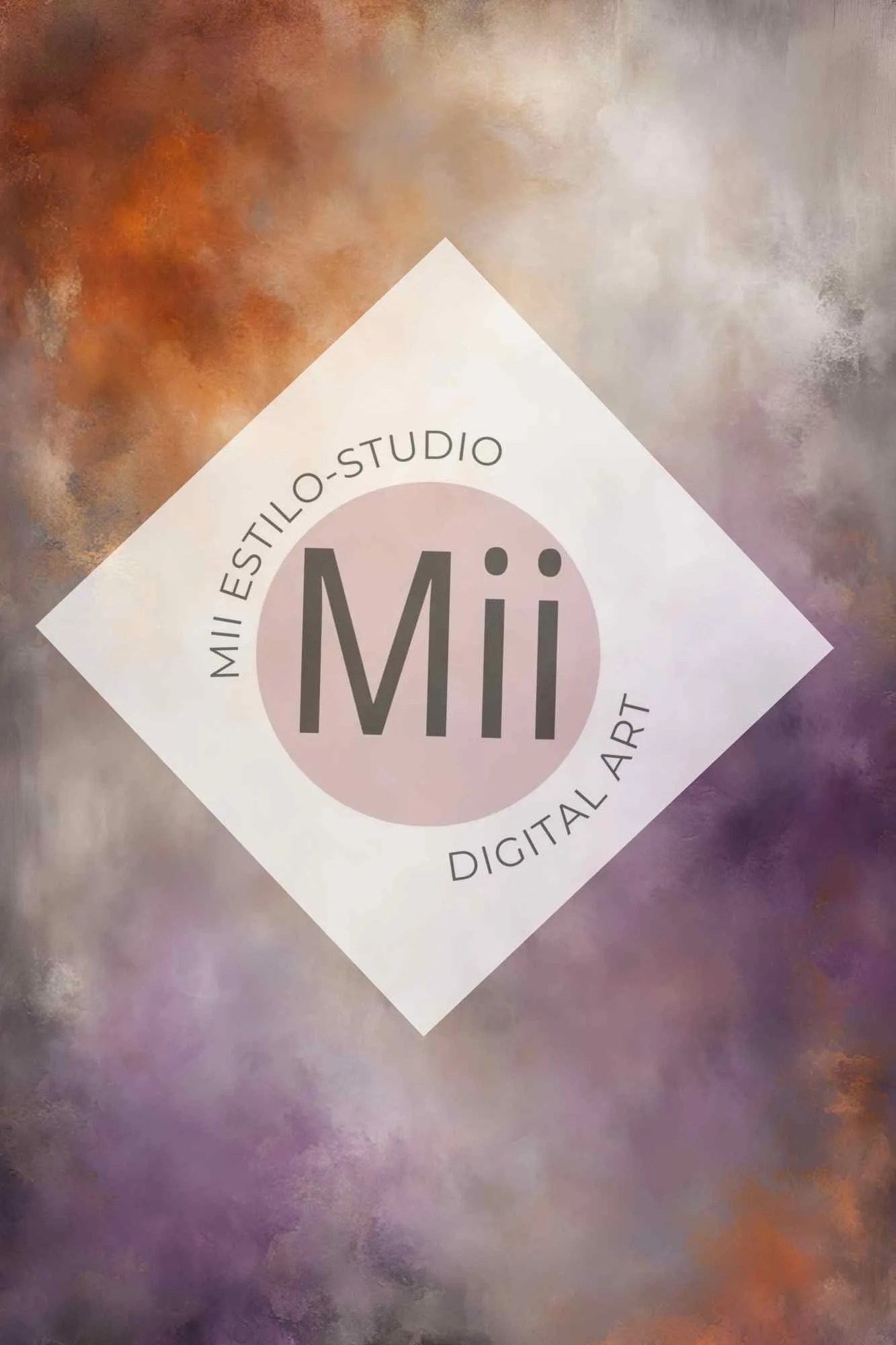 Atrofusca Luxury Abstract Painted Digital Backdrop – Soft Pastel & Earthy Tones for Photography & Photoshop