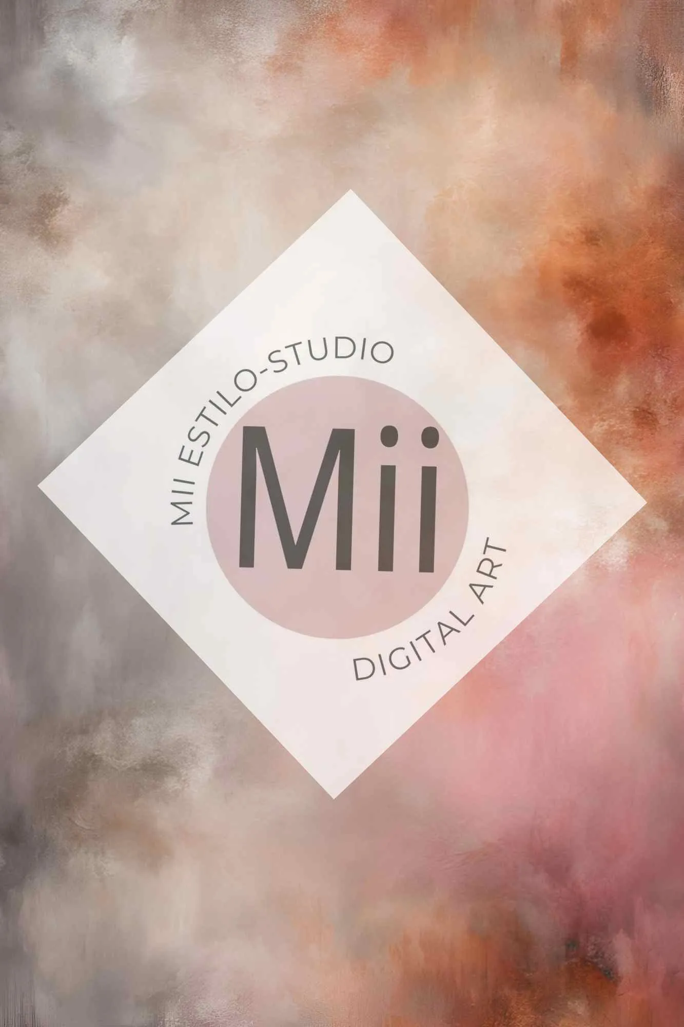 Atrofusca Luxury Abstract Painted Digital Backdrop – Soft Pastel & Earthy Tones for Photography & Photoshop