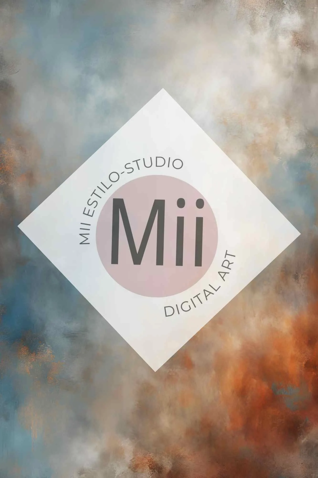 Atrofusca Luxury Abstract Painted Digital Backdrop – Soft Pastel & Earthy Tones for Photography & Photoshop
