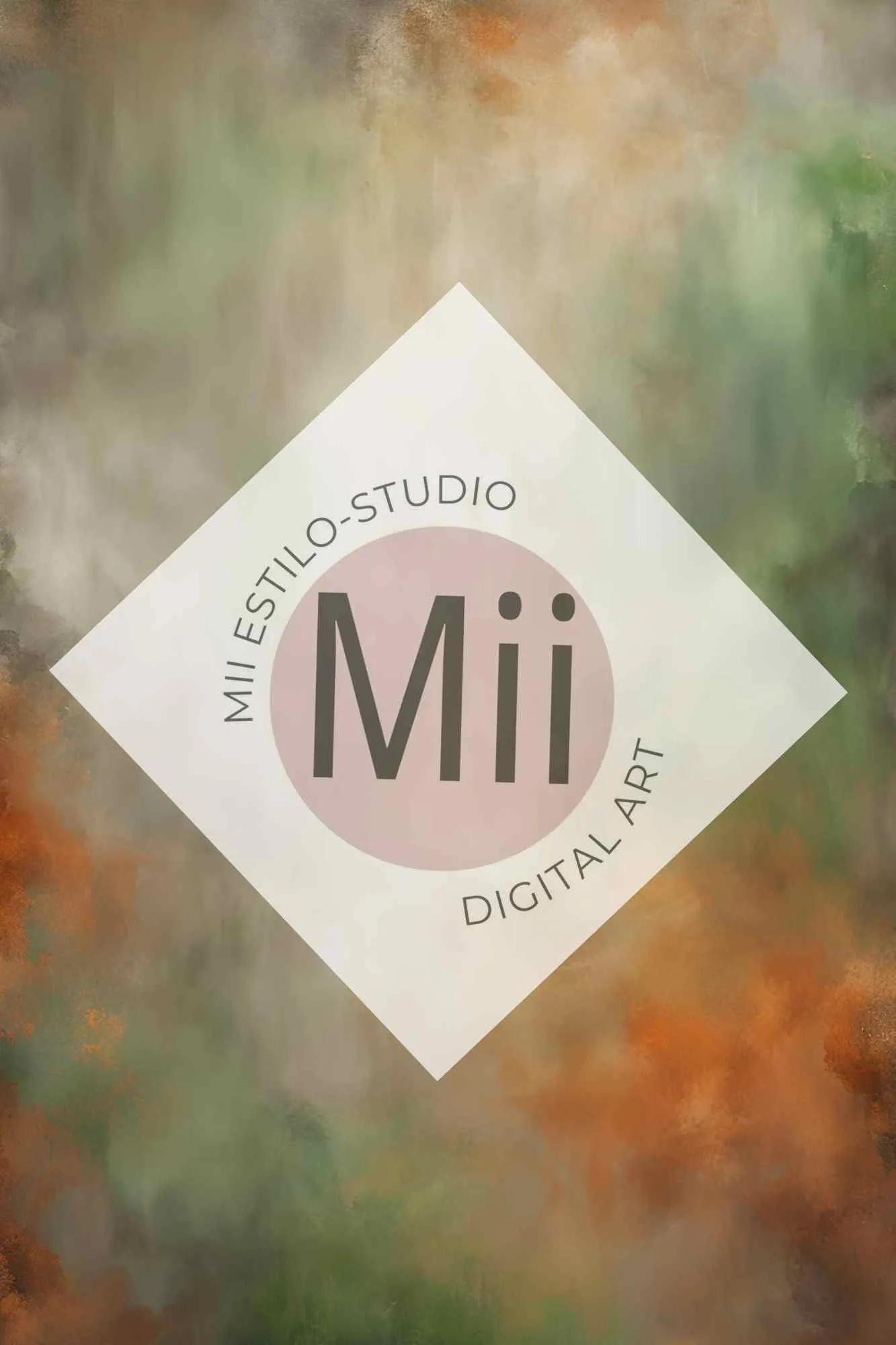 Atrofusca Luxury Abstract Painted Digital Backdrop – Soft Pastel & Earthy Tones for Photography & Photoshop