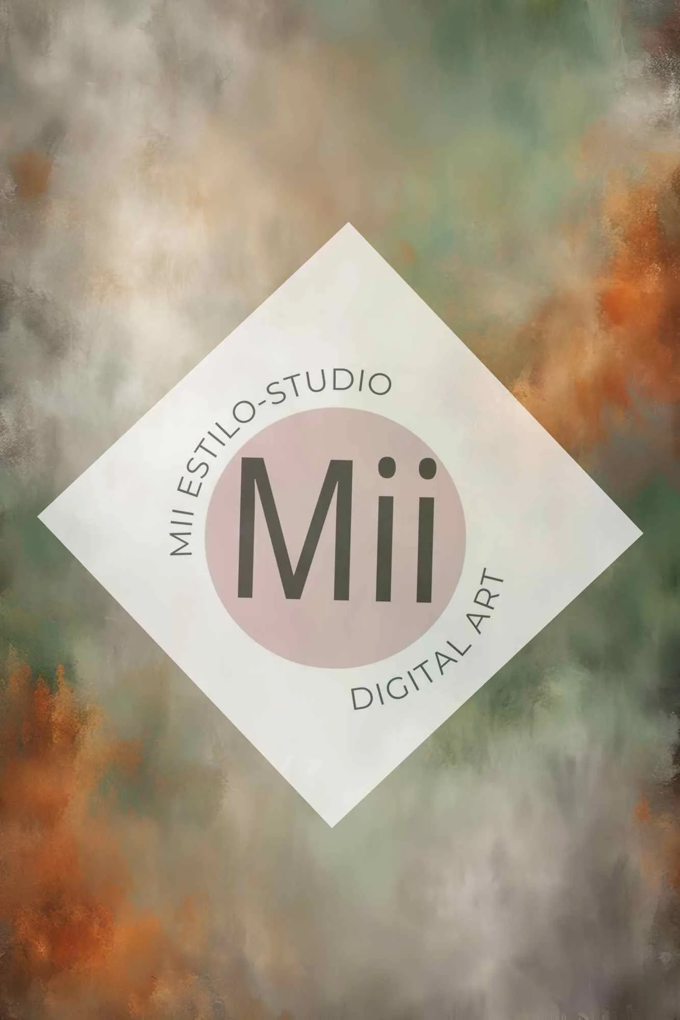 Atrofusca Luxury Abstract Painted Digital Backdrop – Soft Pastel & Earthy Tones for Photography & Photoshop