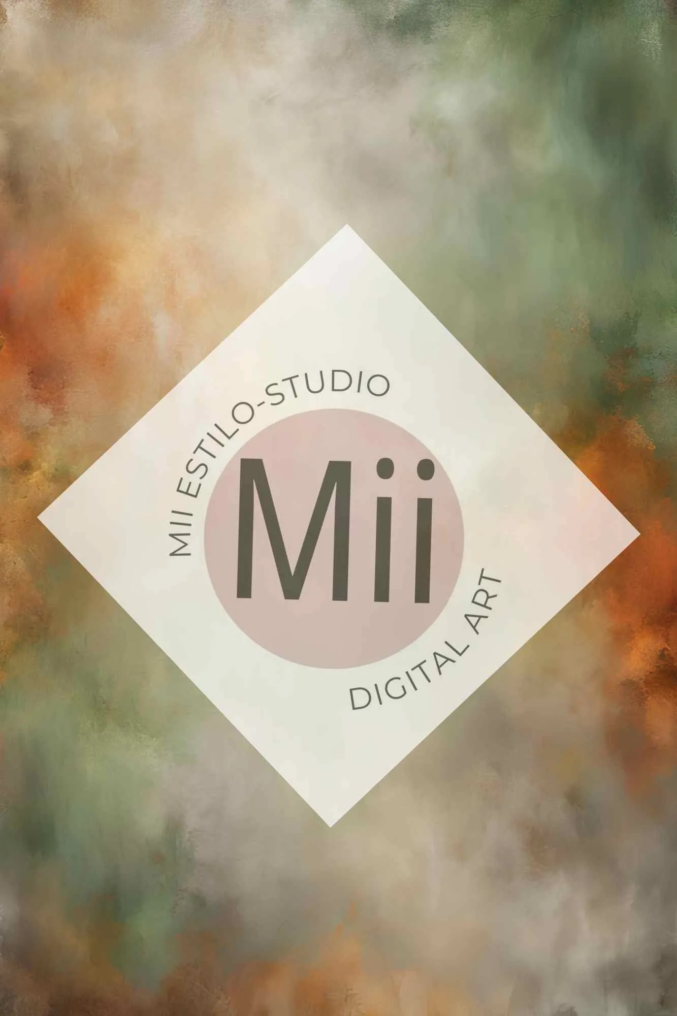 Atrofusca Luxury Abstract Painted Digital Backdrop – Soft Pastel & Earthy Tones for Photography & Photoshop