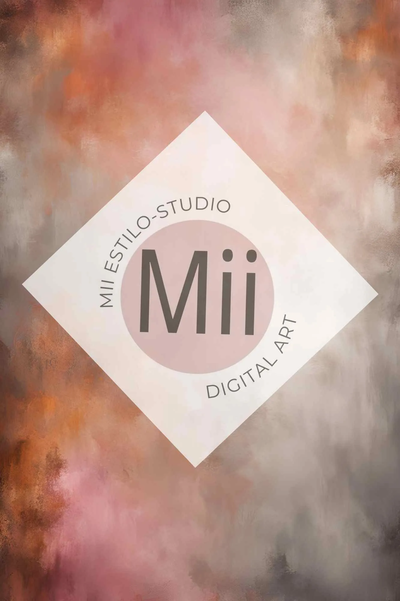 Atrofusca Luxury Abstract Painted Digital Backdrop – Soft Pastel & Earthy Tones for Photography & Photoshop