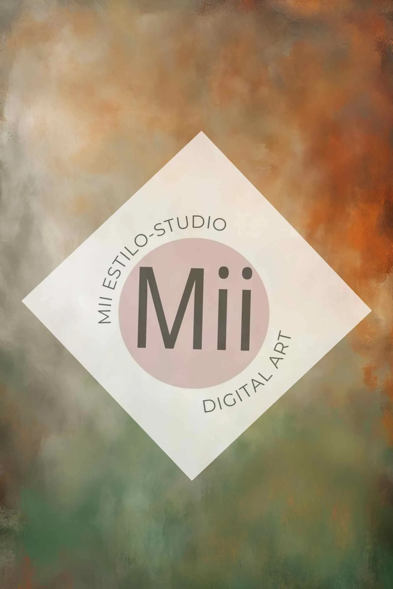 Atrofusca Luxury Abstract Painted Digital Backdrop – Soft Pastel & Earthy Tones for Photography & Photoshop