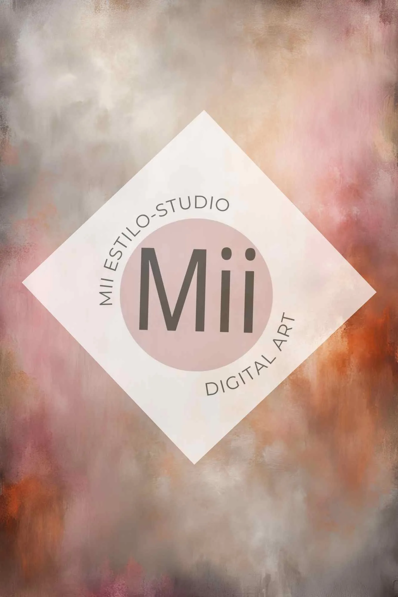 Atrofusca Luxury Abstract Painted Digital Backdrop – Soft Pastel & Earthy Tones for Photography & Photoshop