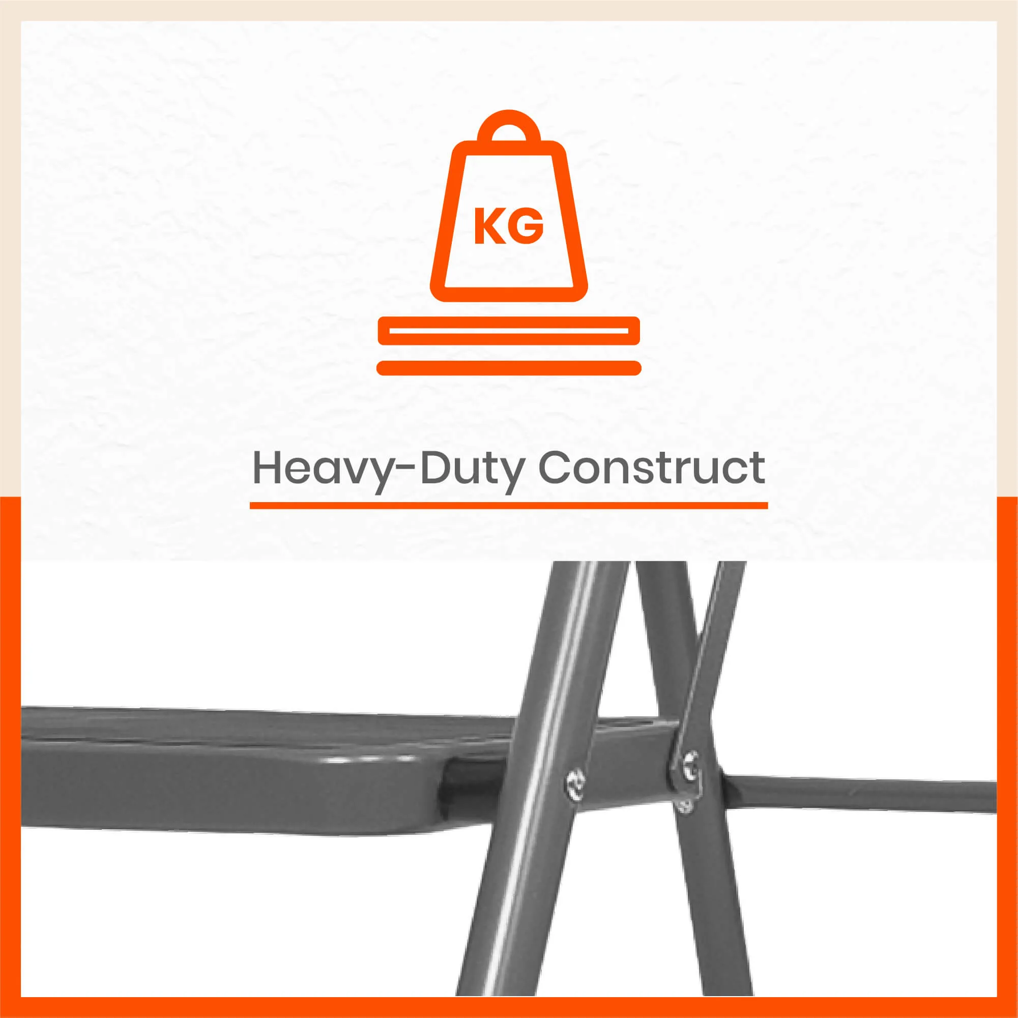 Bathla Boost 4 - Step Foldable Steel Ladder For Home
