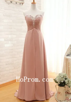 Beads Prom Dresses,Chiffon Prom Dress,Sweetheart Evening Dresses