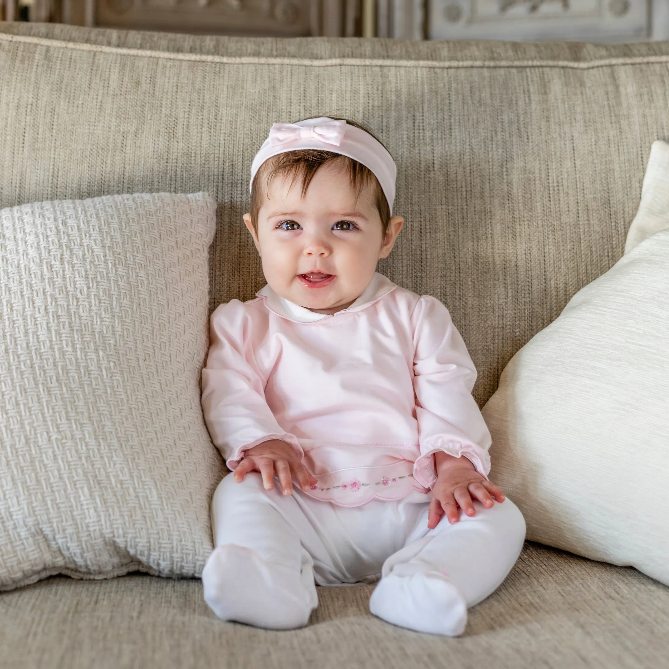Betty Baby Girls Babygrow & Hairband