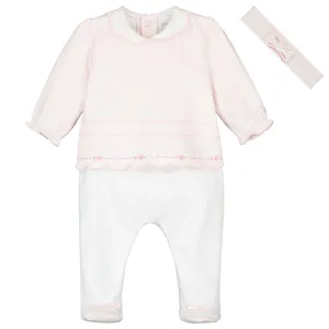 Betty Baby Girls Babygrow & Hairband