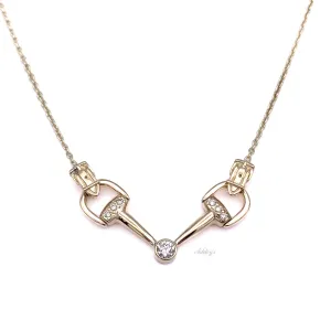 Bit Necklace, Diamond Solitaire in 14k gold