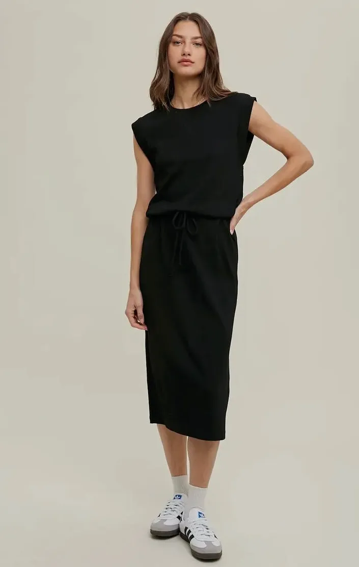 Black Classic Midi Dress