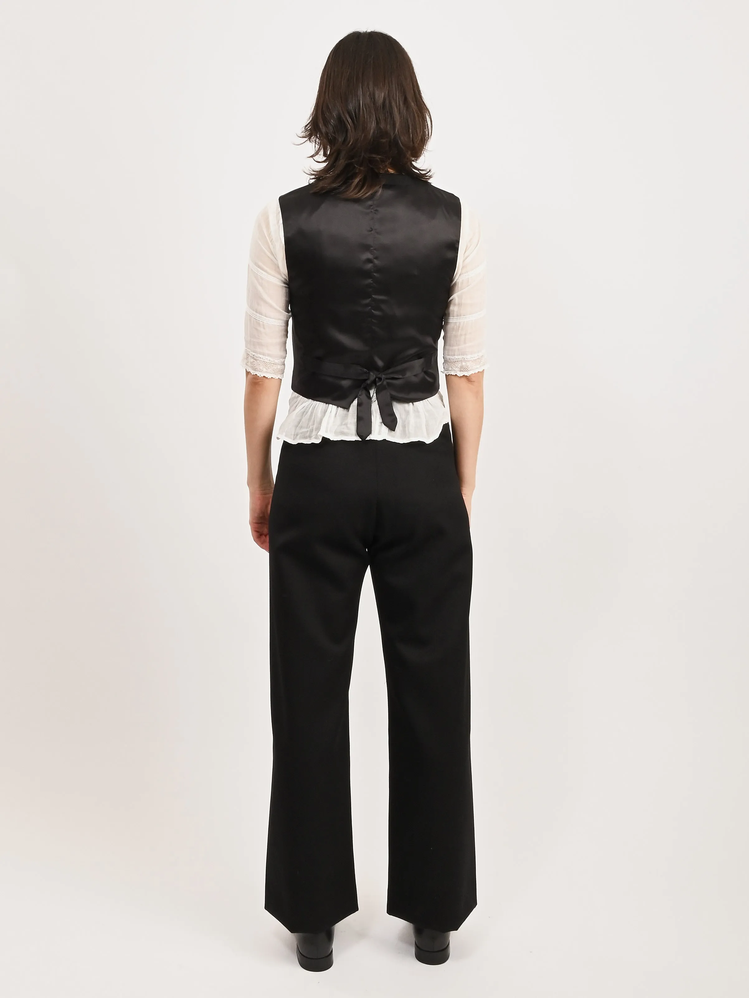 Black Riding Twill Waistcoat