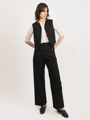 Black Riding Twill Waistcoat