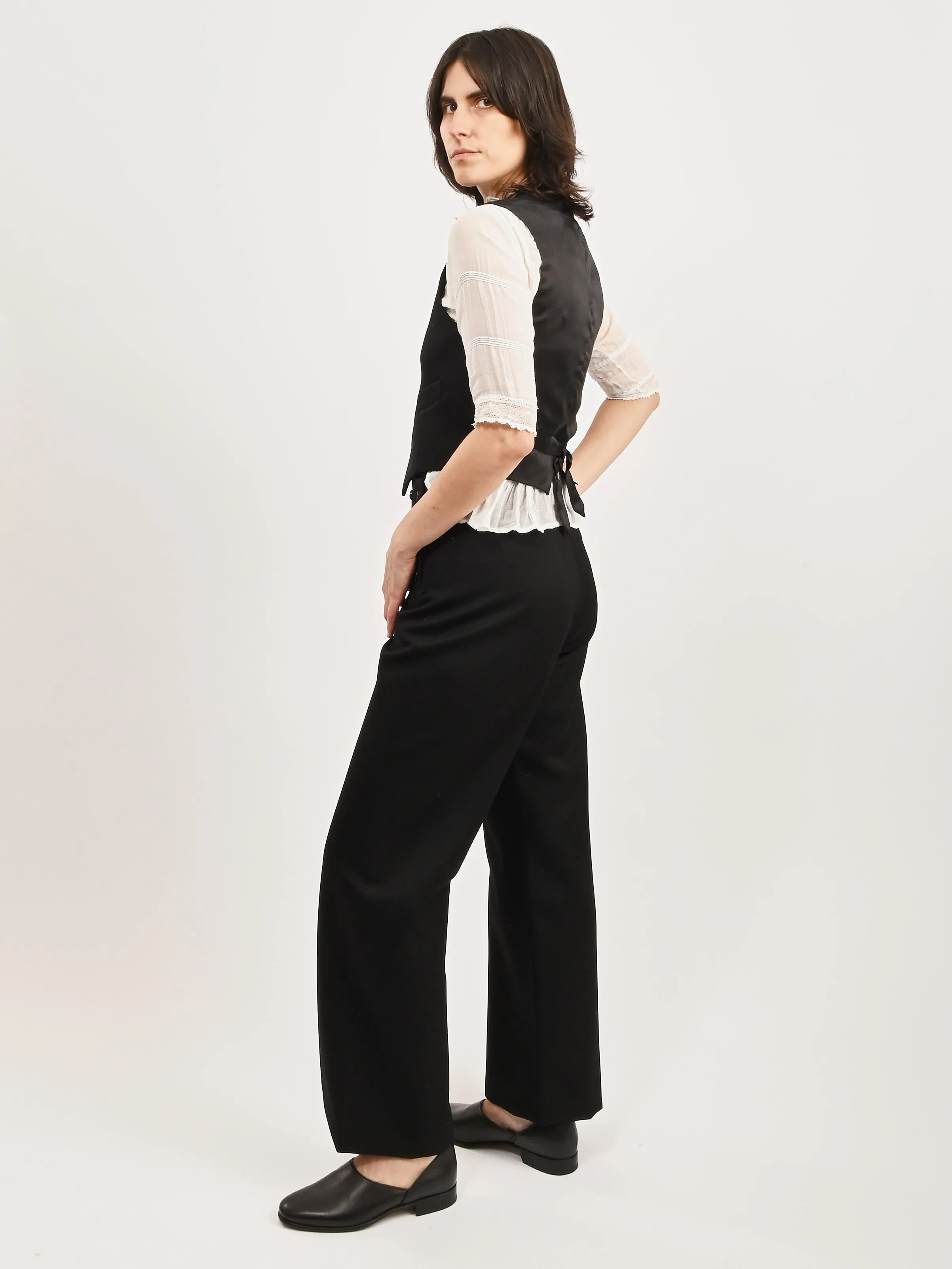 Black Riding Twill Waistcoat