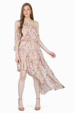 BLOOMING FLORALS HI-LOW DRESS