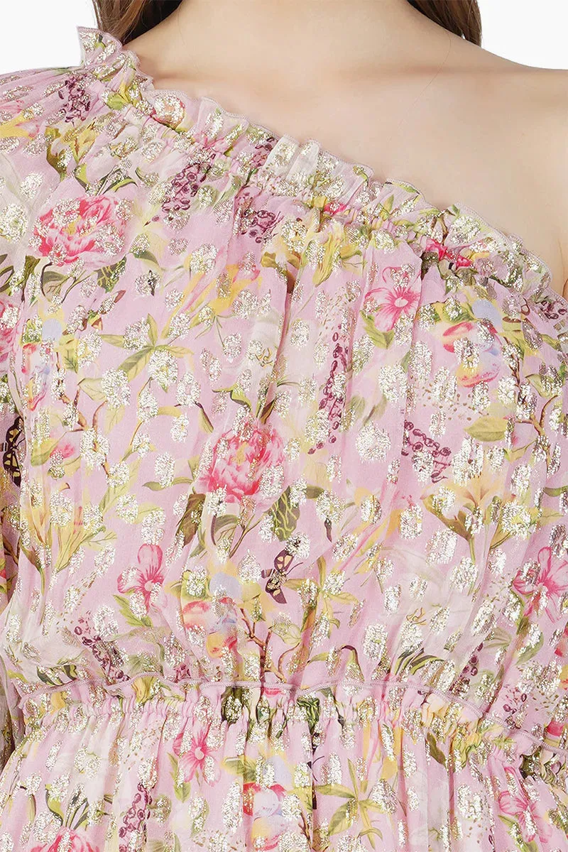 BLOOMING FLORALS HI-LOW DRESS