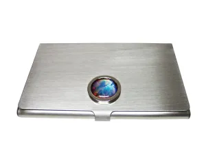 Bordered Nebula Cloud Business Card Holder